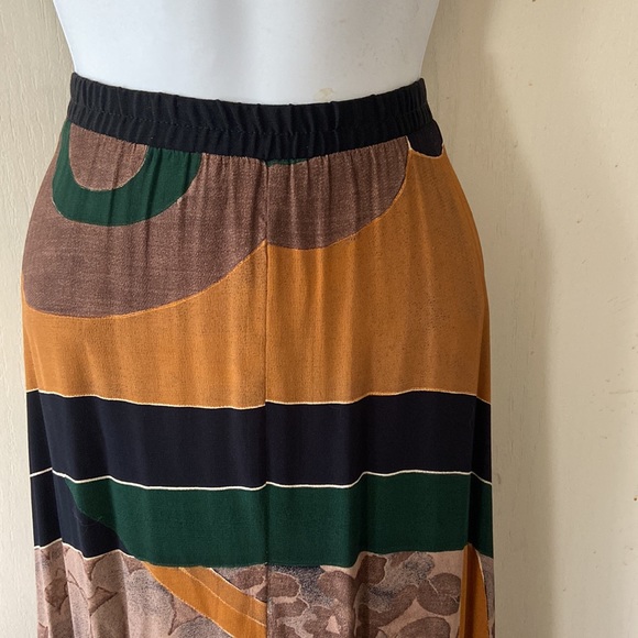 Carole Little Print Skirt Sz L - Picture 2 of 5